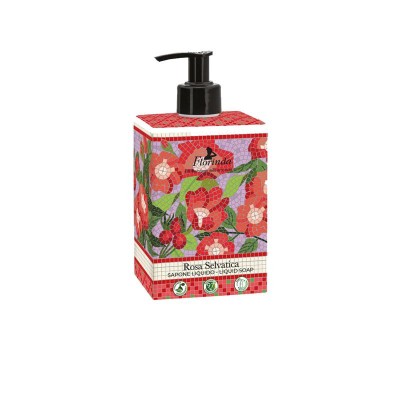 Sapun Lichid Vegetal cu Parfum de Trandafir Salbatic Florinda 500 mililitri La Dispensa foto