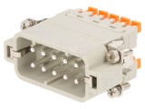 Conector HDC inserturi contact tată 10P 10PE
