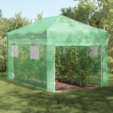 vidaXL Seră walk-in cu cadru pliabil Verde 430x290x315 cm Oțel