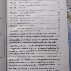 CODUL MUNCII ORDIN 945 DIN 25 IULIE 2003 EDIȚIA A IV-A EDITURA METEOR PRESS