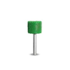 Biax sculptura lemn SABURR - cap cilindric 13mm capăt neted, Granulatie Saburr ASPRA - VERDE