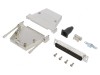 Conector D-Sub 37-Pin Tată Drept Lipire pe Cablu Gold Flash UNC 4-40