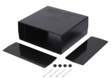 Carcasă ventilată ABS neagră 218x237x92mm