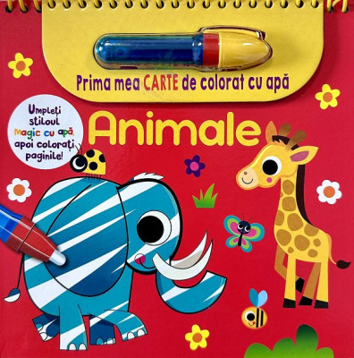 Animale Prima Mea Carte De Colorat Cu Apa, - Editura Flamingo foto