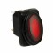 Intrerupator basculant impermeabil Micro 12V/24V - 10A lumina LED - Rosu Garage AutoRide