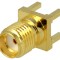Conector SMA mamă 50&Omega; THT aurit