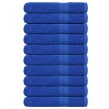 VidaXL Prosoape 10 buc Albastru 100x200 cm 360 g/m&sup2; 100% bumbac