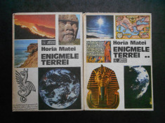 HORIA MATEI - ENIGMELE TERREI 2 volume (1978, editie cartonata) foto