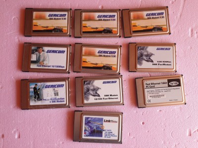 lot 10 modemuri PCMCIA - pentru laptop - foto