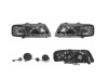 Set faruri tuning AUDI A3 (8L), 01.1996-04.2003, Taiwan, partea stanga+dreapta, pozitie pe LED;tip bec H1+H1; manual/electric; negru, transparent; fa