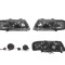 Set faruri tuning AUDI A3 (8L), 01.1996-04.2003, Taiwan, partea stanga+dreapta, pozitie pe LED;tip bec H1+H1; manual/electric; negru, transparent; fa