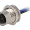 Conector M12 mamă cod D, 4 pini