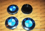 Capace Jante BMW 60mm/55mm, Set 4 Bucati, Plastic+Metal, Accesorii Auto Roti