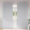 Perdele cu perdele 2 pcs Gri deschis 260 x 140 cm Poliester