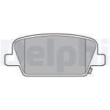Set placute frana spate DELPHI, Hyundai Santa Fe IV (Tm, Tma), 02.2018-, spate; puntea spate; Echipament vehicul : vehicul cu frana parcare electroni