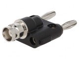Adaptor Banană 4mm Dual 500VAC cu Soclu BNC