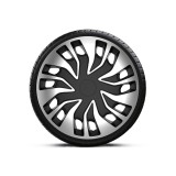 Cumpara ieftin Set Capace Roti 15 Silver-Black Fast Van