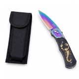 Cumpara ieftin Cutit automat, DEPOX&reg;, design compact, 24 cm, multicolor