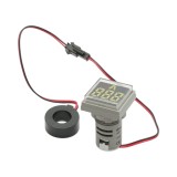 Ampermetru digital LED alb 0-100A, 220V/380V, &Oslash;22 mm, Breckner