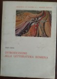 Cumpara ieftin IOAN GUTIA-INTRODUZIONE ALLA LETTERATURA ROMENA/ROMA 1971/DEDICATIE PT GH.BULGAR