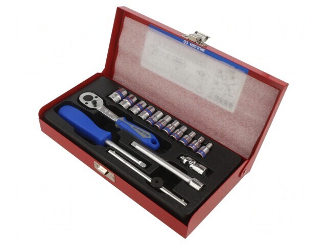 Set chei tubulare 1/4" 16 bucăți