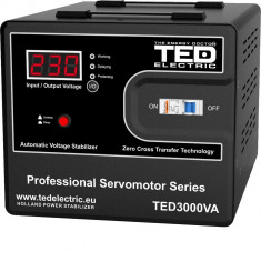 Stabilizator de retea cu servomotor maxim 3000VA / 1800W Ted 3000 foto