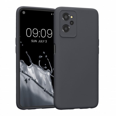 Husa Kwmobile pentru Realme 9i, Silicon, Negru, 58294.47 foto