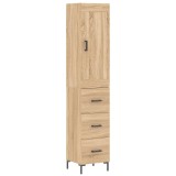 Cumpara ieftin Dulap inalt, stejar sonoma, 34,5x34x180 cm, lemn prelucrat