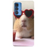 Husa compatibila cu Motorola Moto G22 model Cool Guinea Pig, Silicon, TPU, Viceversa, Transparent, Carcasa
