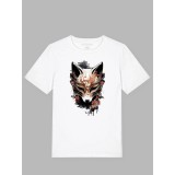 Tricou alb, Fox, bumbac 100%