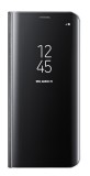 Husa Protectie Flip Cover, Clear View, Mirror, Stand, compatibila cu Samsung Galaxy S9 Plus, Negru, PlanetPhone&reg;