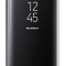 Husa compatibila cu Samsung Galaxy S8 Plus, Protectie Flip Cover, Clear View, Mirror, Stand, Negru