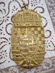 blazon stema ungariei bronz foto