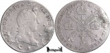 1789 B, &frac14; Kronenthaler - Iosif al II-lea - Țările de Jos Austriece, Europa, Argint