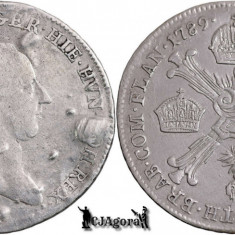 1789 B, ¼ Kronenthaler - Iosif al II-lea - Țările de Jos Austriece