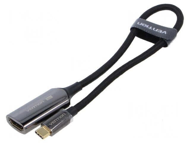 Cablu HDMI USB-C negru 0.25m
