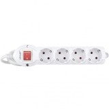 Prelungitor Lohuis 4 prize, 3 m, 3500W, 3 x 1.5 mmp, contact de protectie, intrerupator