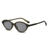 Ochelari de soare ovali, retro-moderni Asteroid GSM 99034, verde