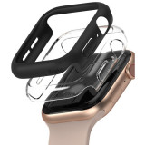 Husa Protectie Ceas Ringke Slim pentru Apple Watch Series 4 44mm / Apple Watch Series 5 44mm / Apple Watch SE 44mm, Set 2 buc, Neagra Transparenta SLA