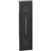 Placa controler simbol IN OUT 1M Living Now Bticino negru KG40
