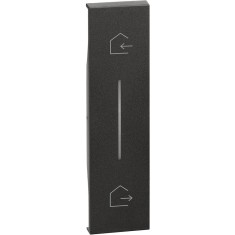 Placa controler simbol IN OUT 1M Living Now Bticino negru KG40