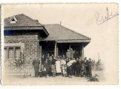 AD 1780 C.P.VECHE- GRUP IN TINUTA DE EPOCA foto