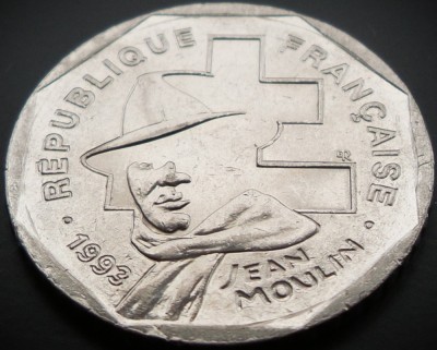 Moneda 2 FRANCI - FRANTA, anul 1993 * cod 3059 = A.UNC foto