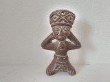 Figurina ceramica etnica Mexico - Objetivo Odisea - Stil precolumbian - 12 cm