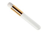 Pensulă curățare gene, plastic, alb/auriu, 10 cm, Oem