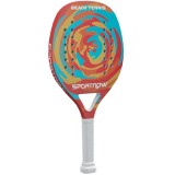 SPORTNOW Rachetă de Padel din Fibră de Carbon, cu M&acirc;ner Antiderapant și Geantă de Transport, 28x23 cm, Galben | Aosom Romania