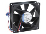 Ventilator axial DC 24V 80x80x25mm 78m3/h 37dBA cu rulment