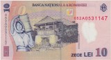 Bancnotă Rom&acirc;nia 10 lei 2005 Nicolae Grigorescu, serie 052A