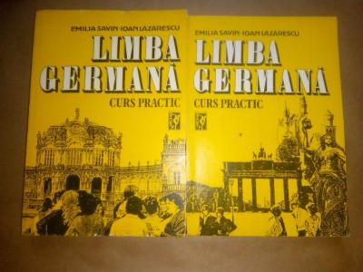 SAVIN / LAZARESCU - LIMBA GERMANA. CURS PRACTIC - 2 VOL. (MIRON, 1992) foto