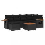Cumpara ieftin Patio Sofa Set 7-Locuri Black